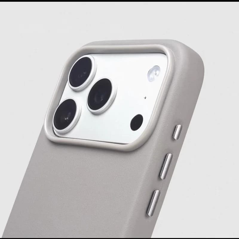Custodia in Pelle di Lusso per Business con MagSafe per iPhone 17 Pro 17ProMax, Ricarica Wireless Magnetica, Protezione Pulsante Fotocamera AI