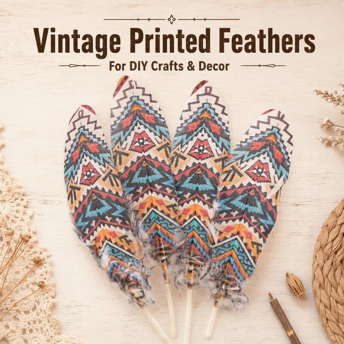 15-22cm Boho Printed Goose Feathers Colorful Bohemian Pattern Plumes DIY Jewelry Dream Catcher Costume Party Decoration