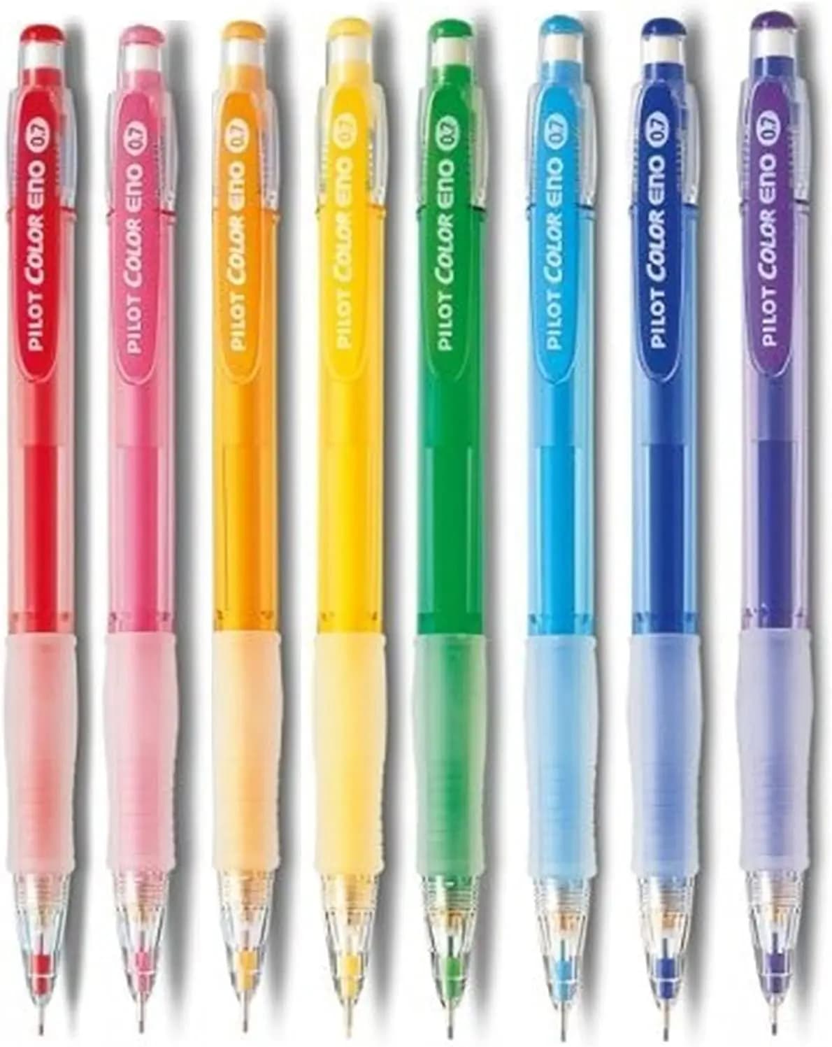 0.7mm Mechanical Pencil Set, 8 Erasable Colors for Drawing & Writing