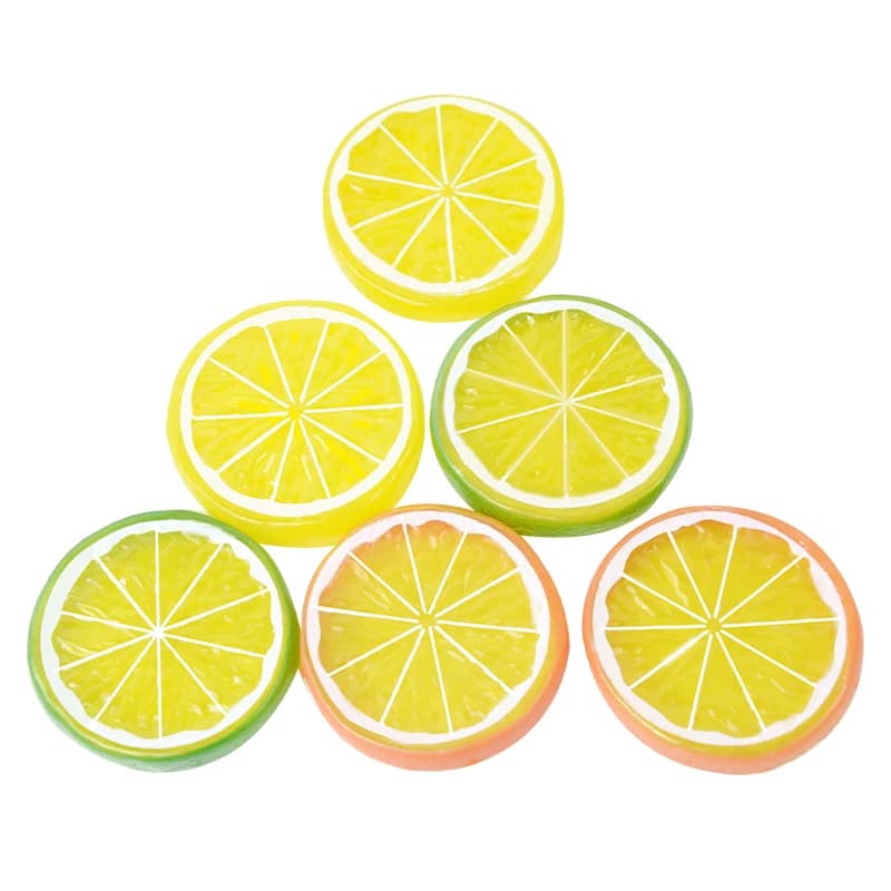5/10Pcs Artificial Plastic Lemon Fake Plants Artificial Fruit Realistic Model Diy Scrapbooking Christmas Home Decor