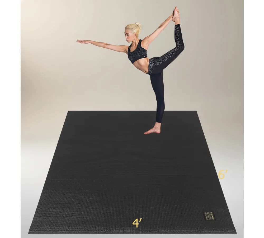 Tappetino yoga grande extra spesso 6x4/6x6/7x5 (7 mm/9 mm), tappetini da allenamento antiscivolo per palestra di casa, pilates e meditazione