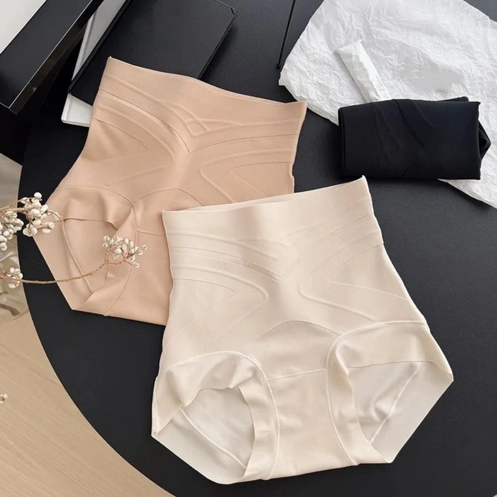 High waist connitive modeling for belly control, post-part modeler, life trainer, seamless briefs with push-up effect for buttocks