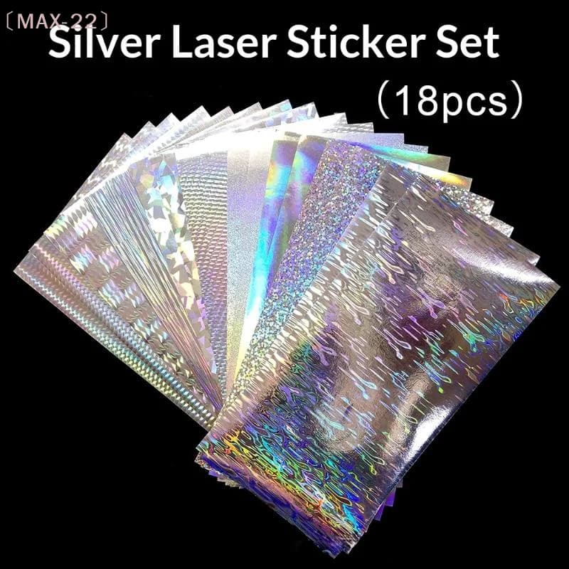 〔MAX-22〕18Pcs Fish Scale Lure Tape 20x10CM Reflective Holographic Flasher Dodger Bait For Fly Fishing Lure Making Sticker