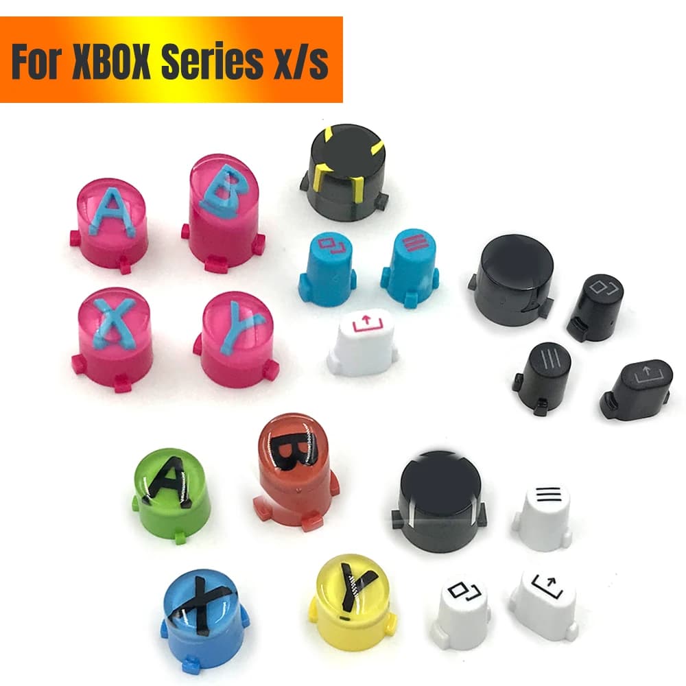 Replacement Buttons ABXY View Menu Share Home Start/Black Sync Button Keys for Xbox Series X/S Controller Keys