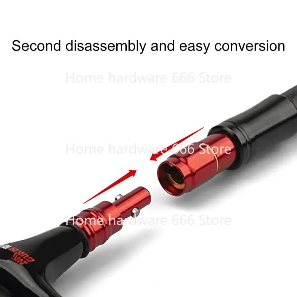 Fishing Net Connector Anodization Connection Alloy Fishing Rod Pole Connector Fishing Landing Dip Net Rod Parts