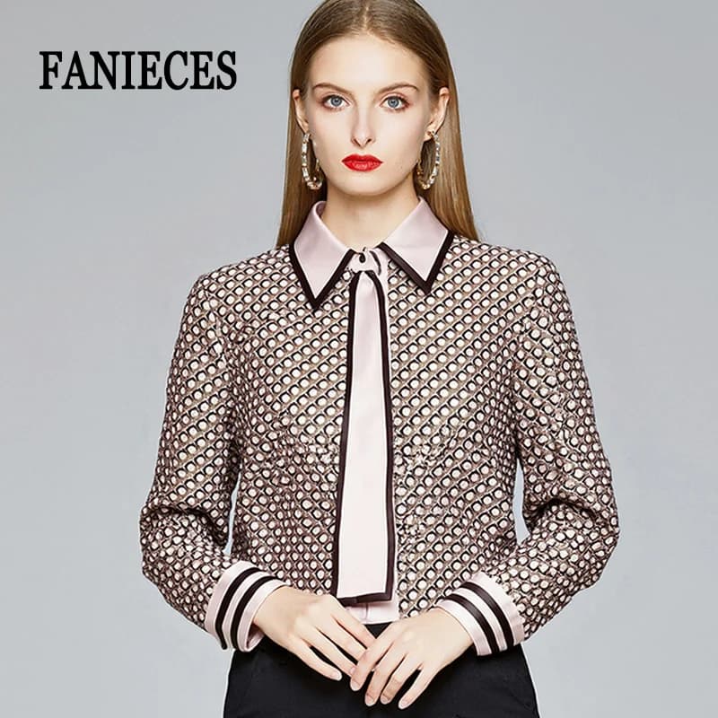 Nuova Collezione 2026: Camicie da Donna di Design Stile Old Money, Bluse in Raso con Stampa Vintage, Camicie Estive a Maniche Lunghe con Risvolto