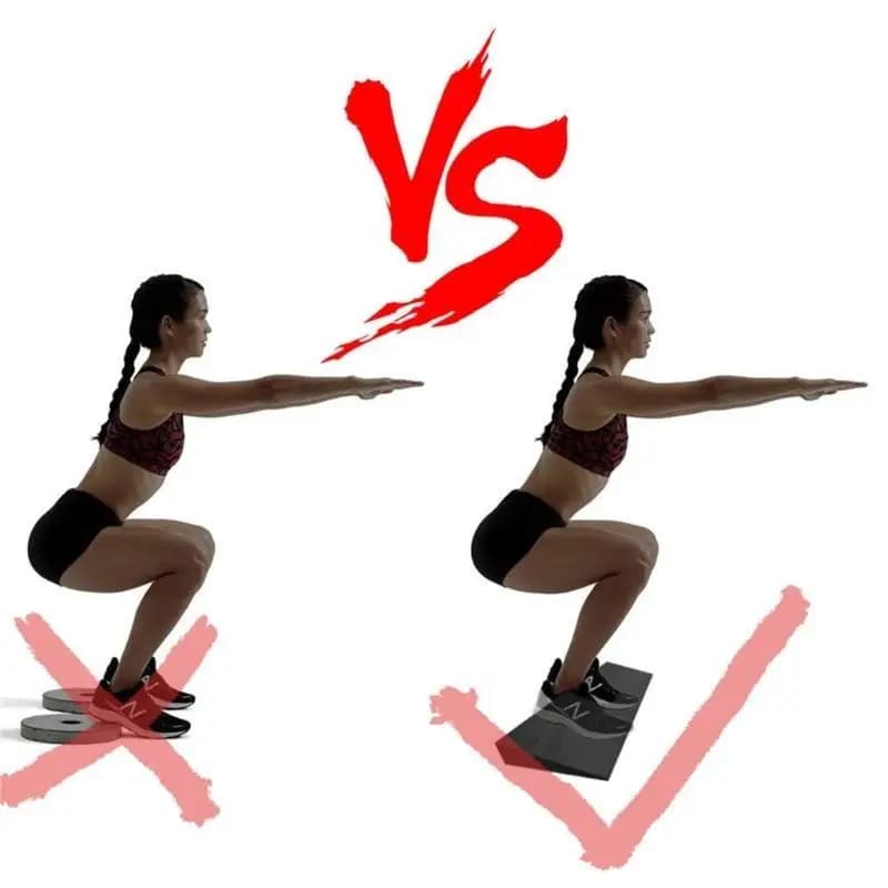 652F Durable Slant Training Board Trainer Lock with Squat Heel with Anti-slip Heel for Various Levels Fitness