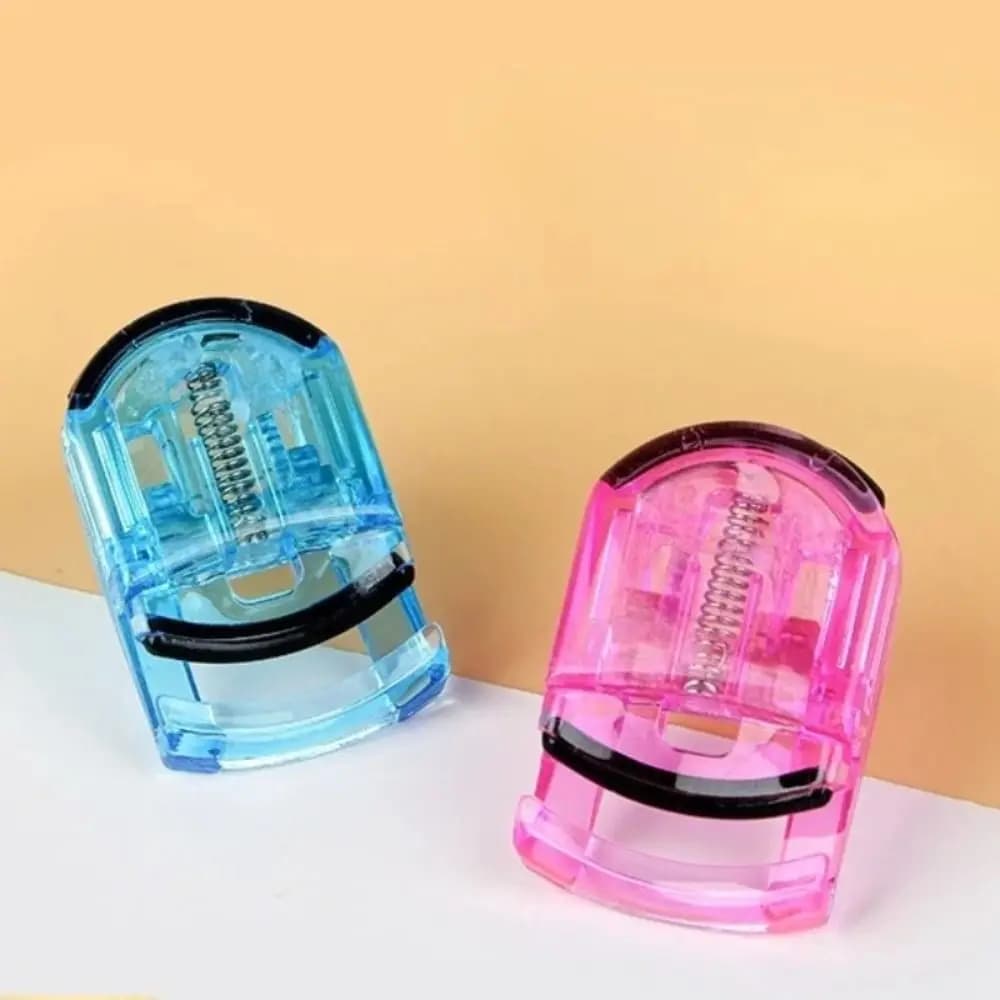 Piegaciglia Portatile in ABS Multicolore con Clip in Silicone, Mini Strumento Cosmetico Ausiliario per Ciglia Finte