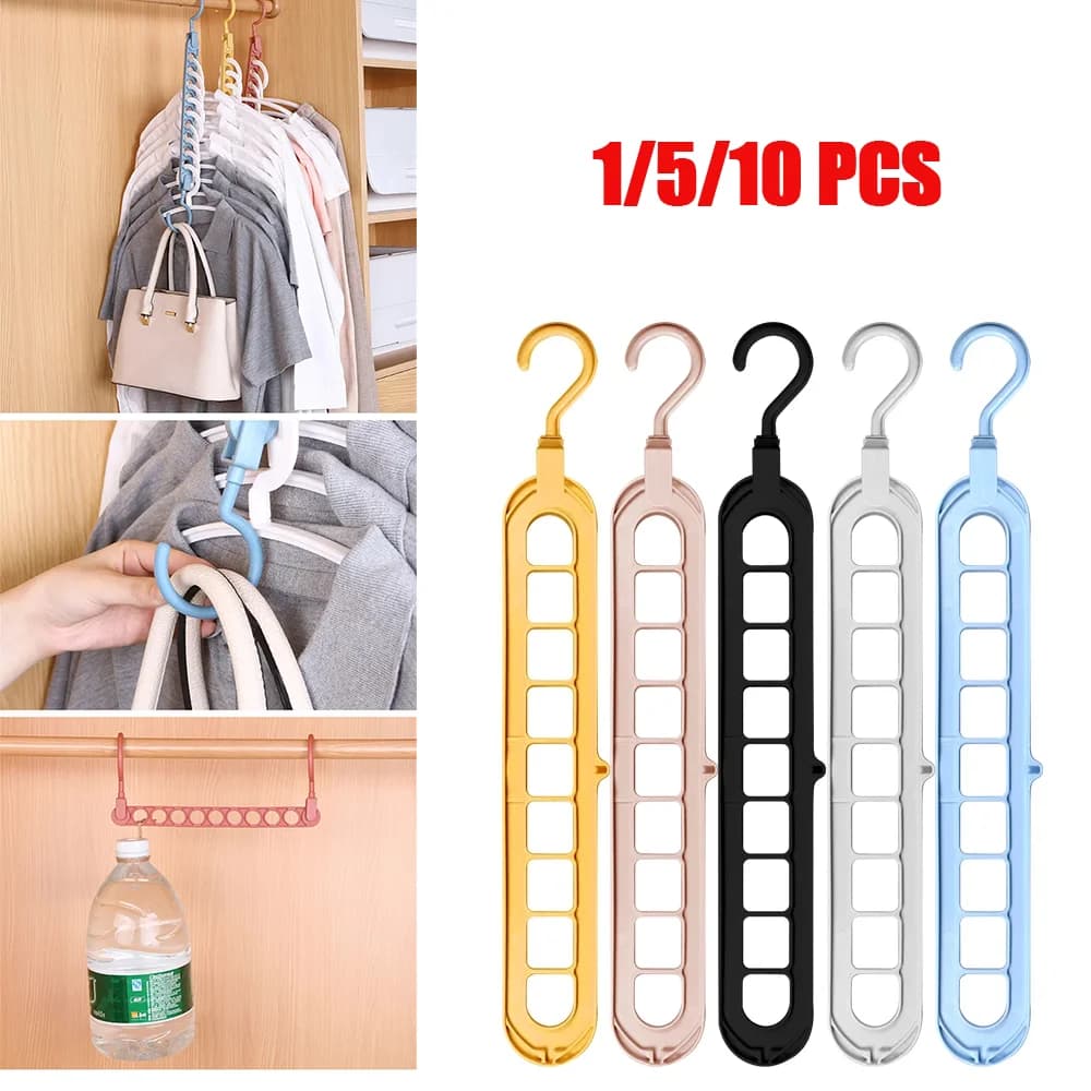 1 pz-10 pz multifunctional coat hanger, multi-port support ring for stretchers, clothes hangers