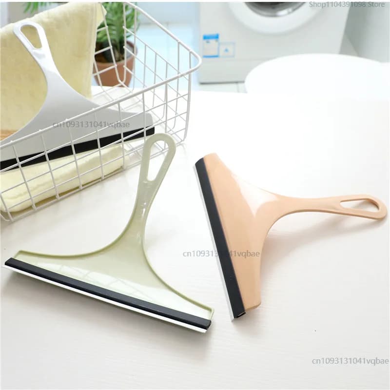 Raschietto per tergicristallo per finestre, pulizia della casa, detergente per specchi da bagno, con gancio per supporto per lama in silicone, doccia per vetro per auto
