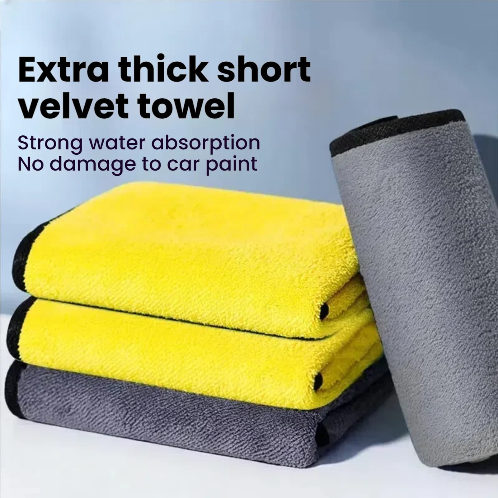 400GSM Microfiber Car Wash Towel Microfiber 400GSM Two-sided Coral Velvet Clean Towel High Water Absorption Cloth for Drying Car Washing