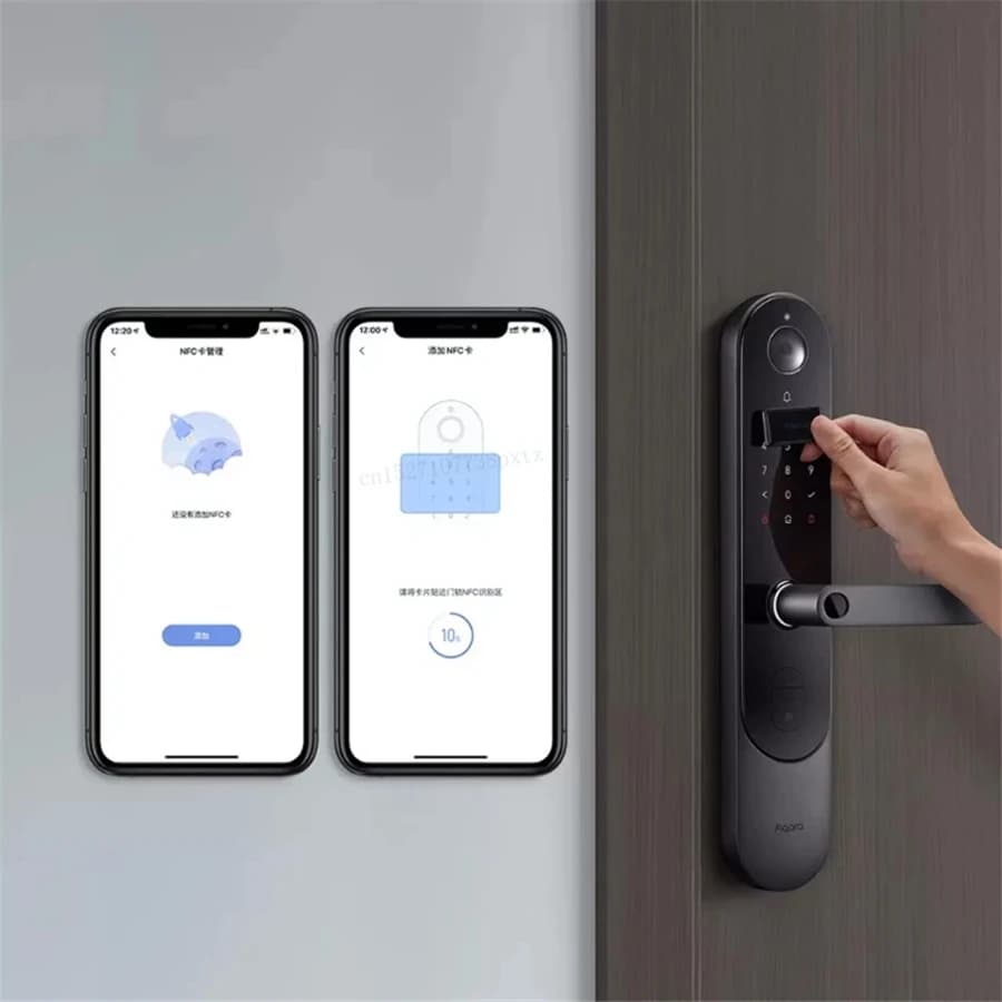 Serratura Intelligente Aqara con Supporto per Carte NFC, Modelli N100 P100 A100 Pro, Controllo tramite App, Chip EAL5+ per Sicurezza Domestica