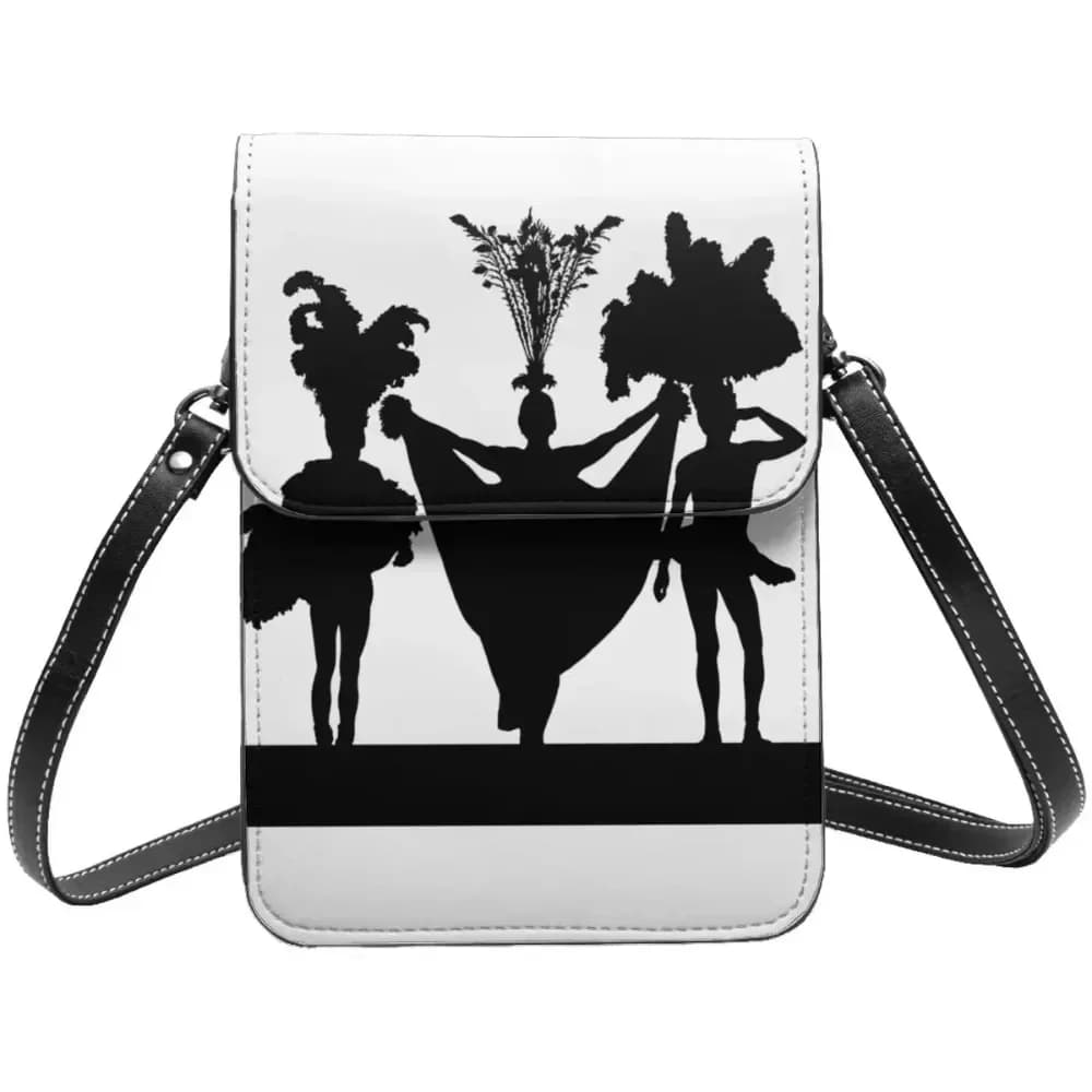 Borsa a tracolla Drag Queen Silhouette Priscilla Movie Student Fashion Borsa per cellulare Borse da esterno in pelle riutilizzabili