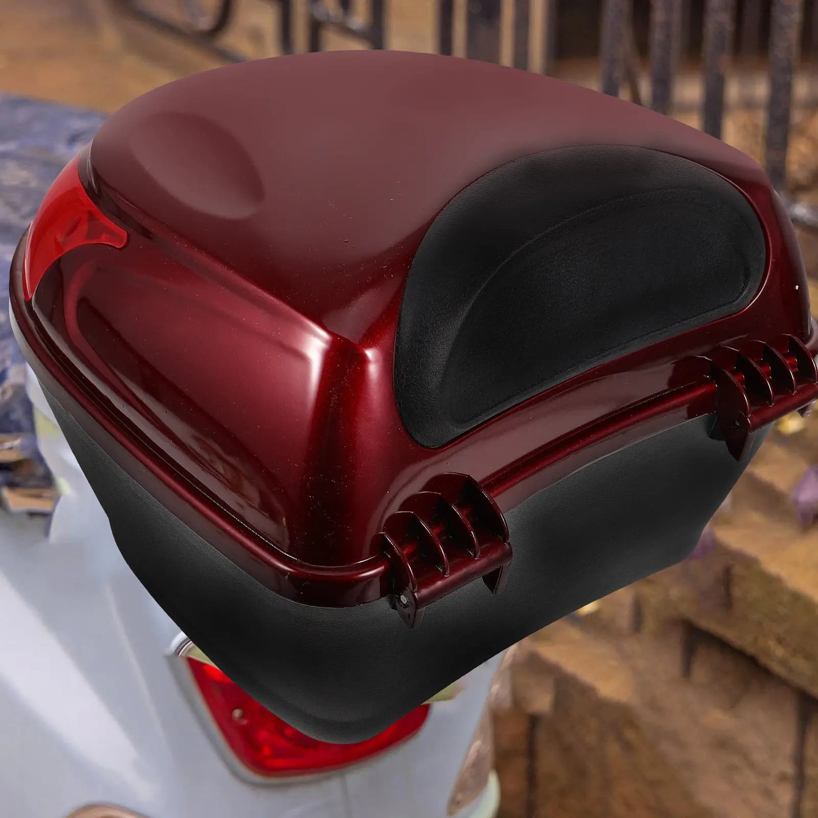 1Set Motorcycle Tail Box Plastic Seat Storage Case Holder Multipurpose Back for Tools Sundries