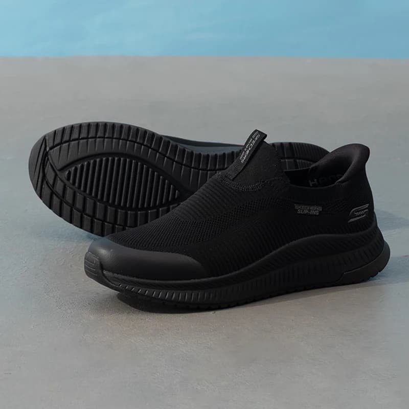 Skechers Men's Sports Shoes, Fashionable Slip-On Lightweight Breathable Outdoor Training Low-Top Casual Shoes 118415-Bbk