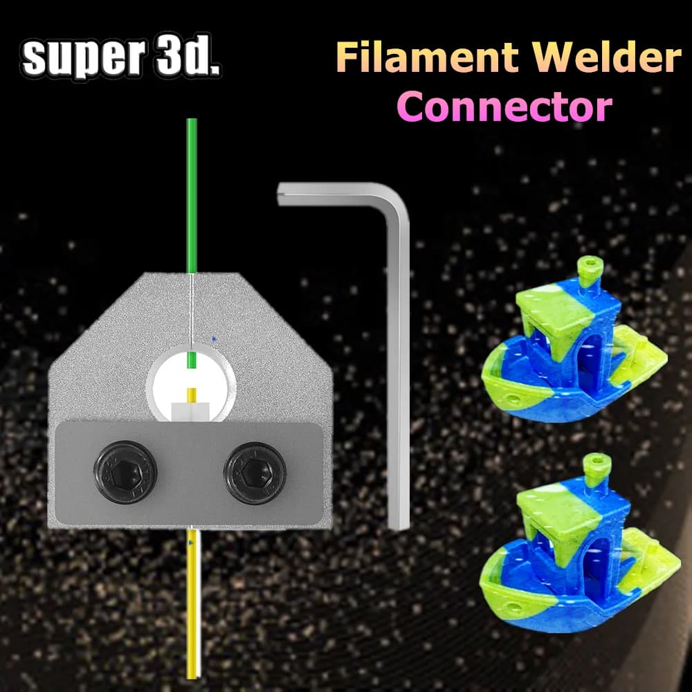 1.75mm PLA ABS TPU PETG Filament Welder Connector for 3D Printer Parts Aluminum Ender 3Pro Anet SKR
