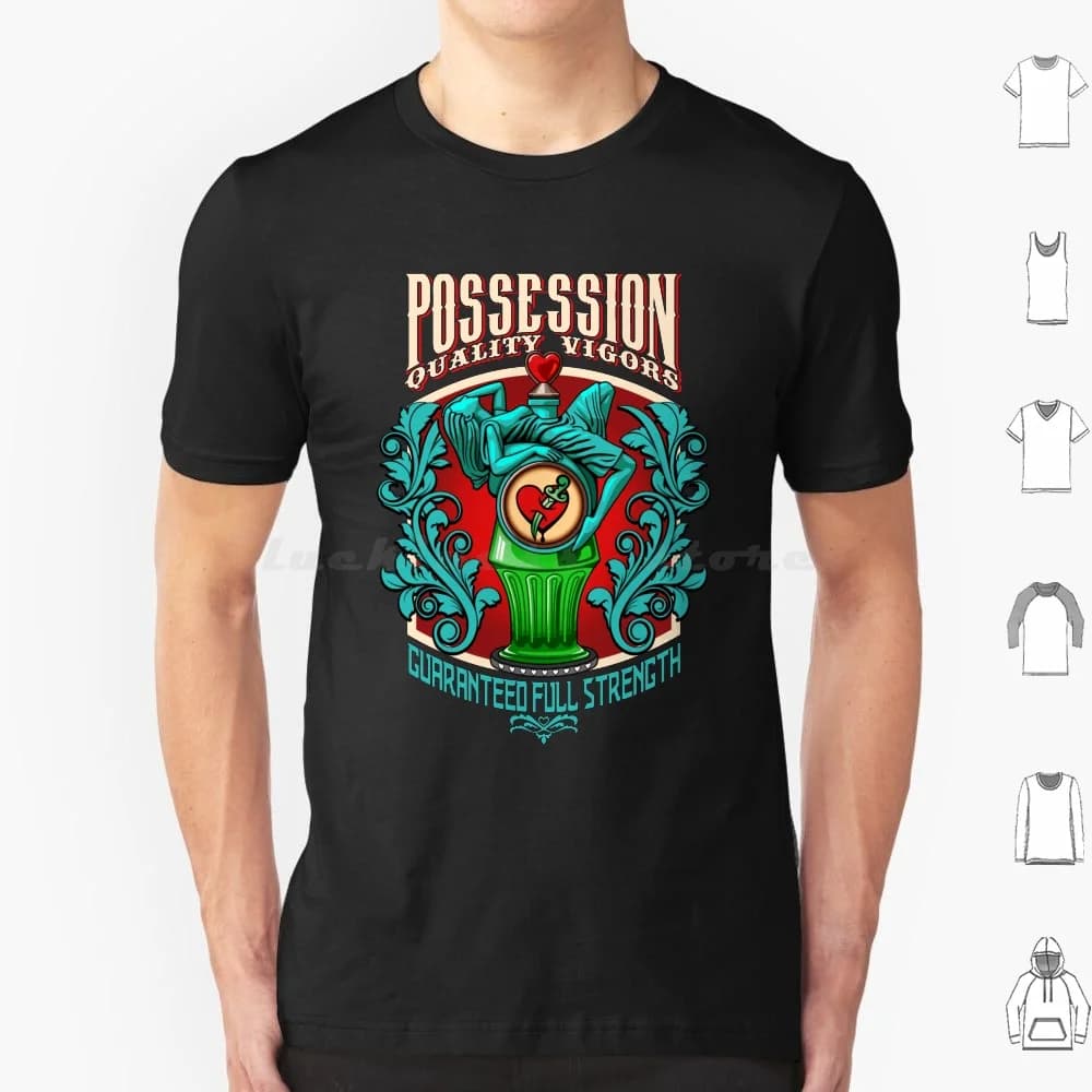Bioshock-Possession T Shirt Big Size 100% Cotone Bioshock Infinite Vigore Vigori Possessione Plasmidi Booker Dewitt Elizabeth