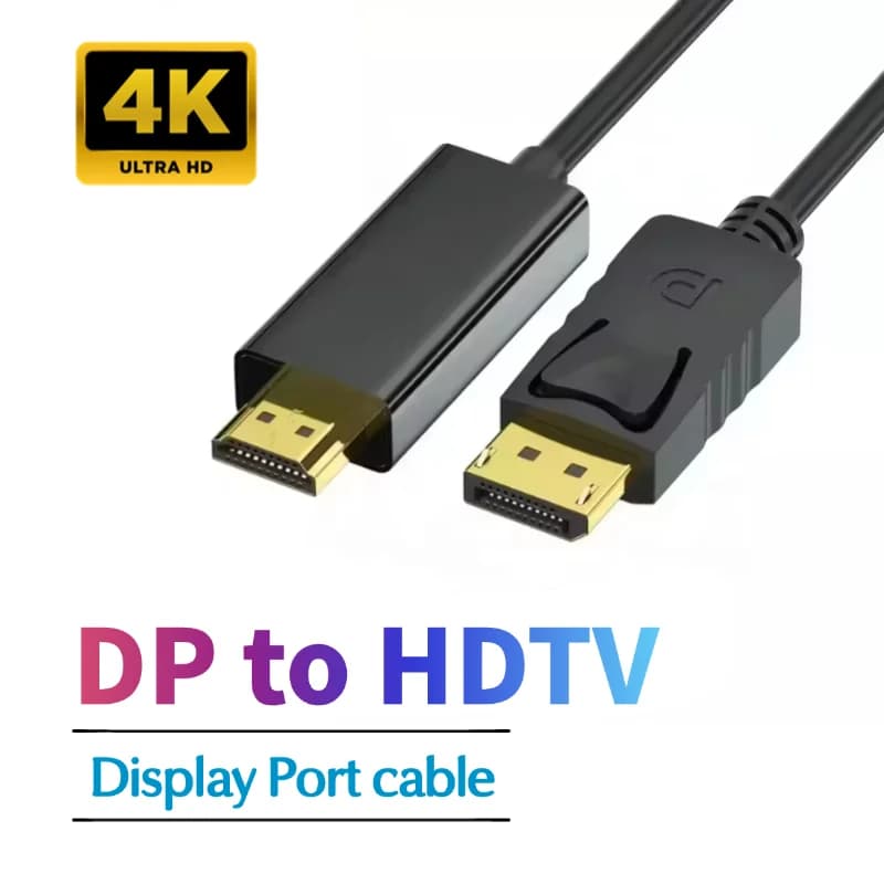 Displayport DP Cable to HDTV 4K 30HZ Full HD Display Door to HD Video Converter TV Monitor for Laptop Projector