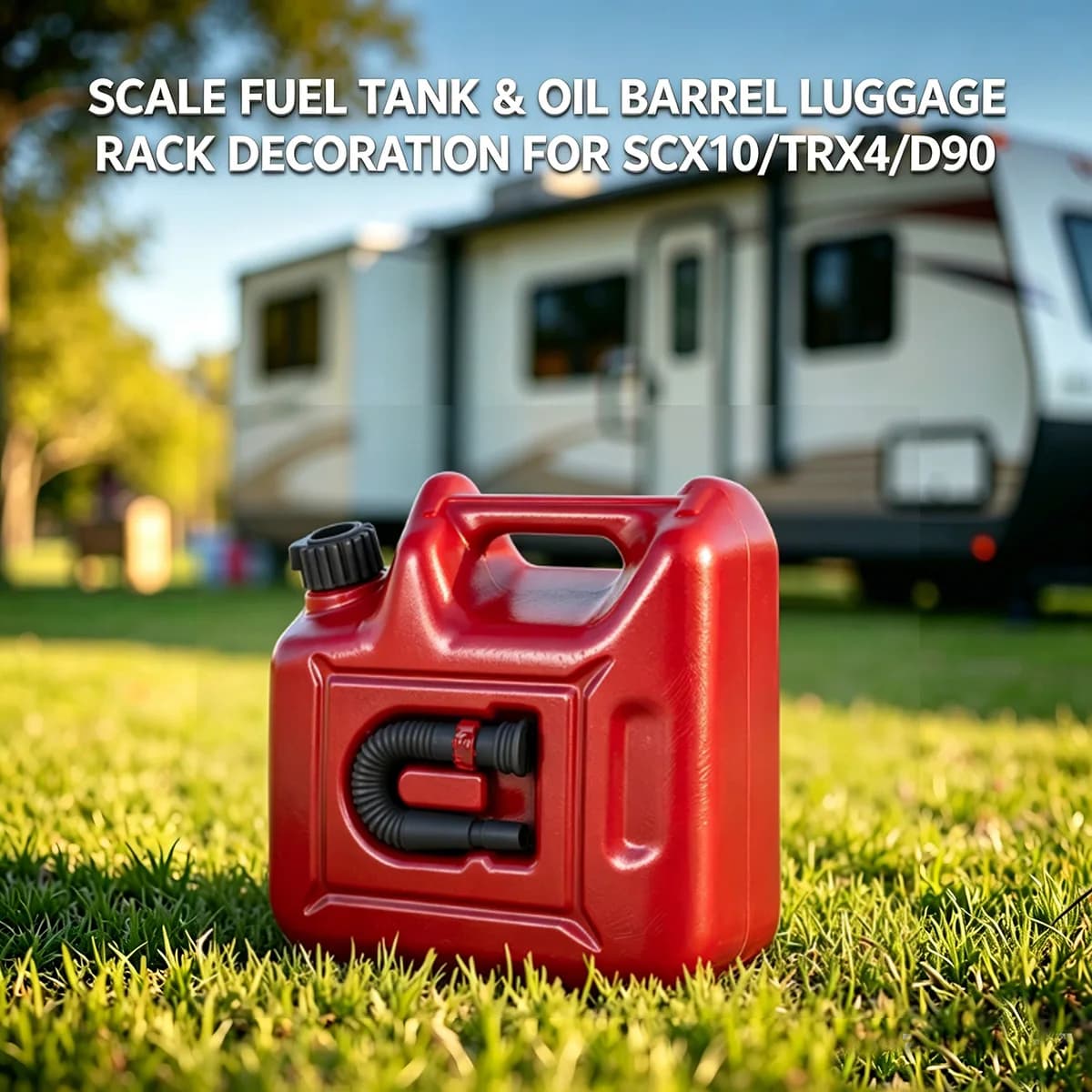 Scale Luggage Rack Fuel Tank Oil Barrel Decoration for 1/10 RC Crawler SCX10 TRX4 D90 D110 RC4WD DIY