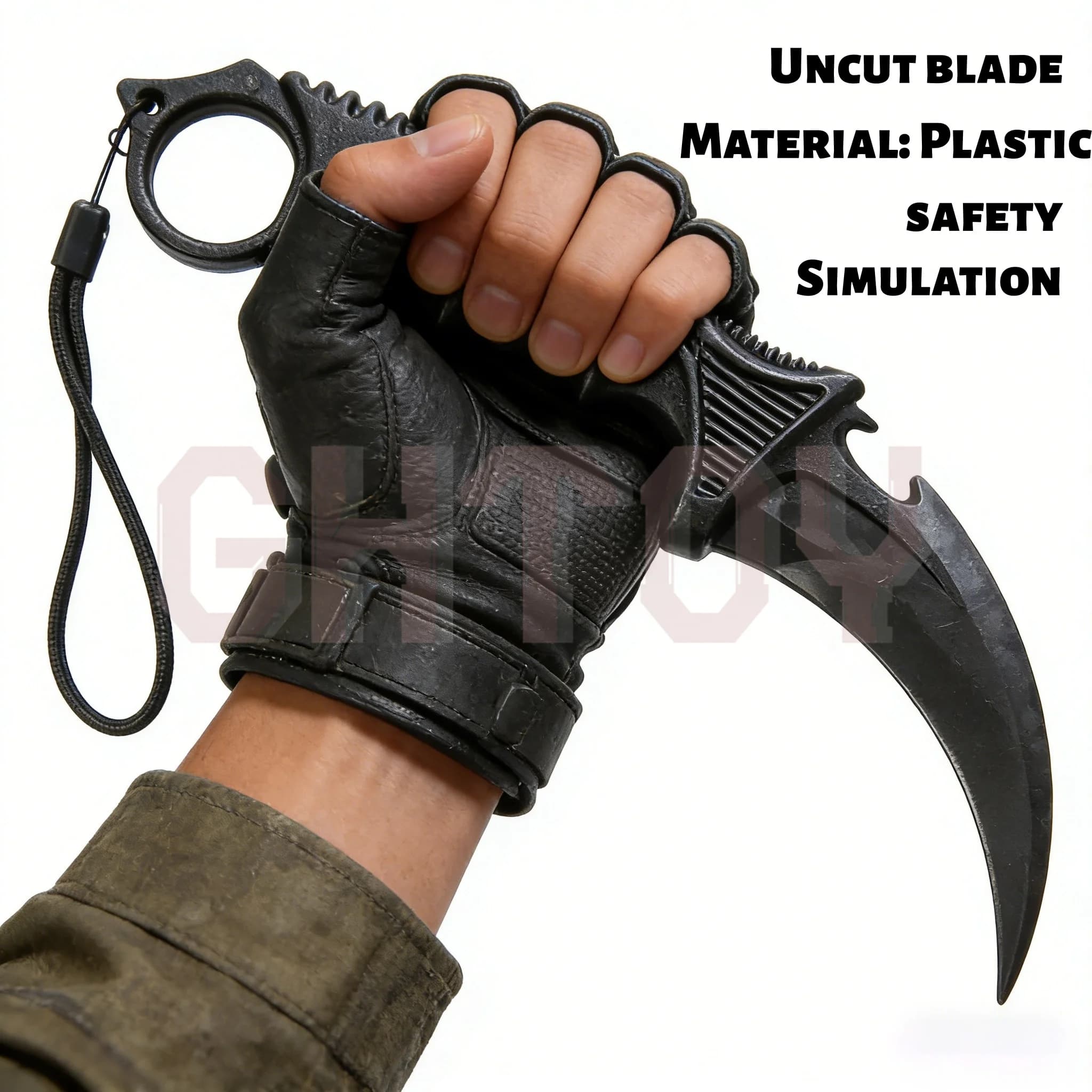 Modelli di Accessori per Giochi GO da 23cm/9.06in, Coltelli a Artiglio in Plastica Karambit, Giocattoli, Armi, Oggetti di Scena, Modelli da Collezione, Ornamenti, Lame Non Affilate