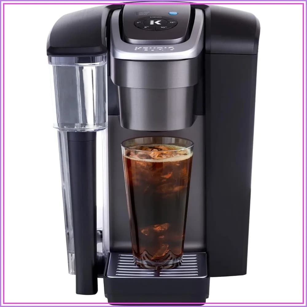 Single Serve Coffee Maker for Small Business, 96oz Water Reservoir, Brew Over Ice, 4 Cup Sizes