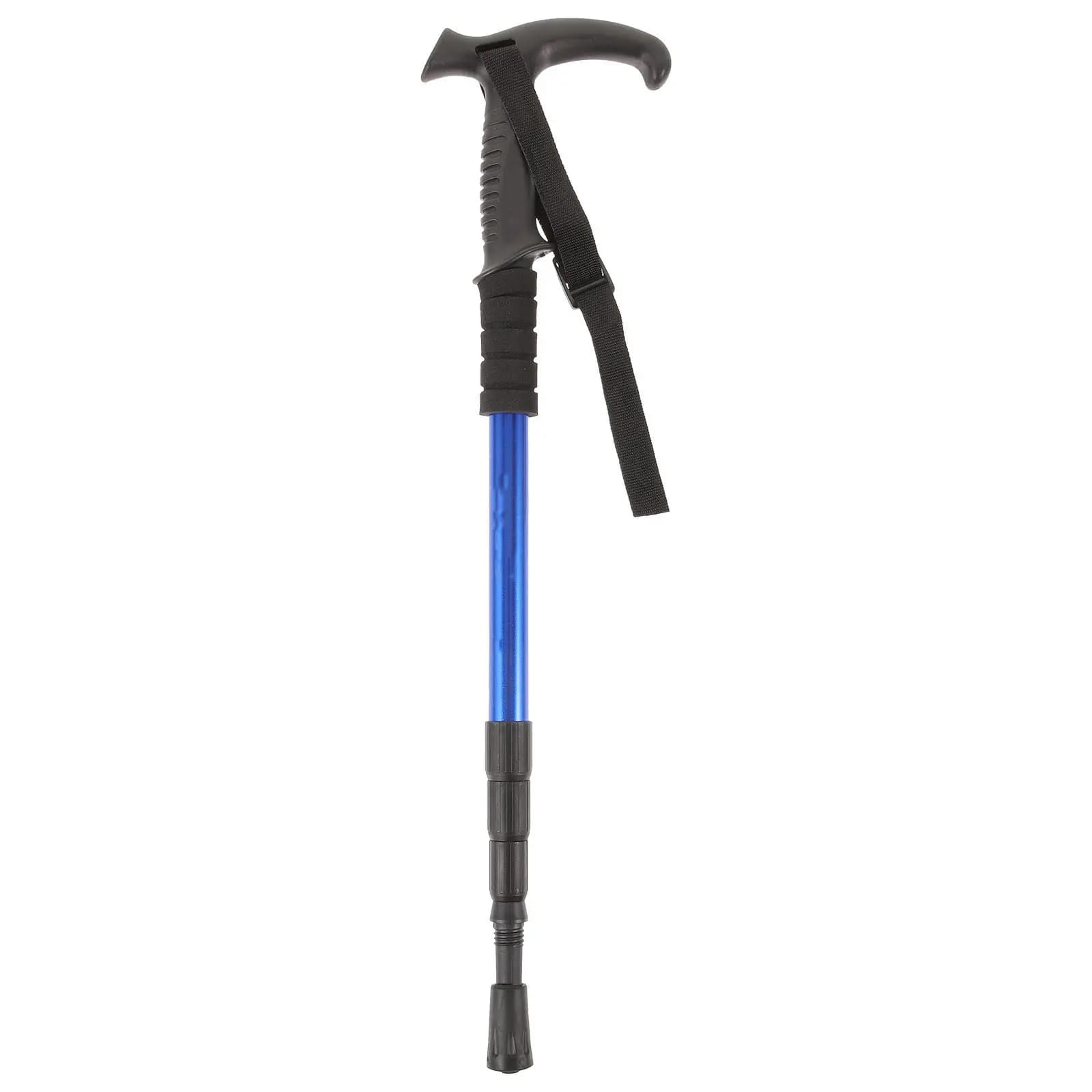 Walking Cane Aluminum Alloy Telescopic Adjustable Non-Slip Hiking Stick Mountain Climbing Pole Seniors Trekking Walking Stick