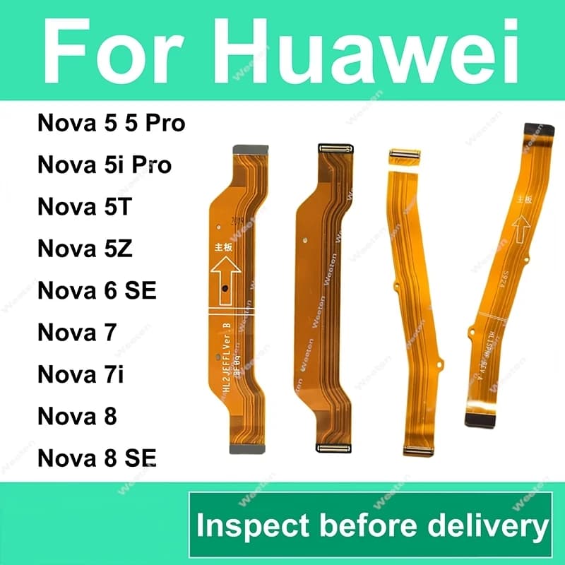 Cavo flessibile per scheda madre per Huawei Nova 5 5i 7 8 Pro 5T 5Z 6se 7i 8se, connettore LCD, ricambi cavo flessibile