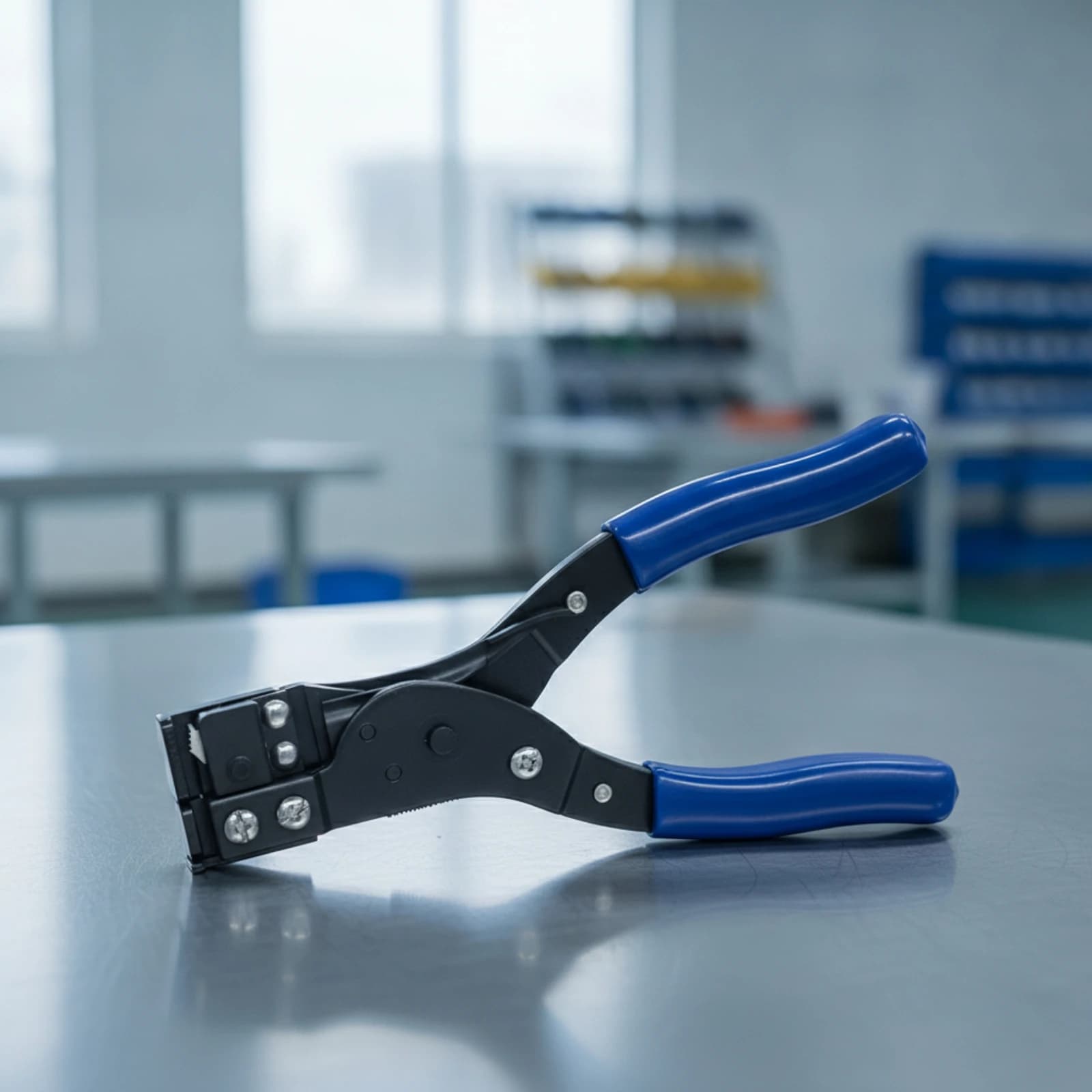 Cable Tie Tightening Tool Plier-Style Cable Tie Tensioning Tool Tensioner Hand-Operated Easy-Grip for Electricians, Wiring