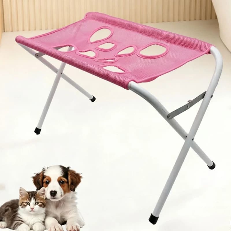 Foldable Breathable Mesh Pet Grooming Hammock Nail Trimming Anti-Bite Bathing Washing Drying for Small Dogs Cats Helper Supplies