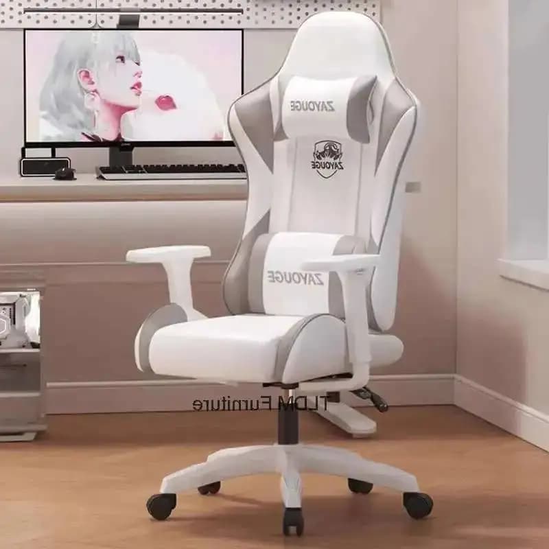 Sedie da ufficio confortevoli nordiche per ufficio Camera da letto Esports Sedia da gioco Poltrona reclinabile con ascensore Mobili moderni per sedie per computer