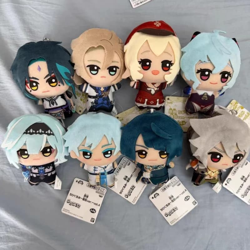 【Disponibile】Portachiavi Genshin Impact con bambola in peluche effetto tessuto Vol. 2, personaggio anime, simpatico pupazzo imbottito, giocattolo da collezione, ornamento, regalo