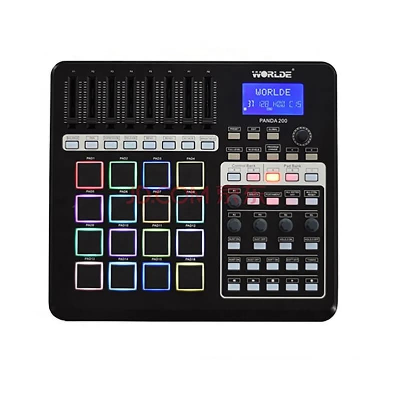 Worlde Panda 200 USB Midi Controller Tastiera DJ Musica digitale Audio Studio Batteria elettrica Pad per strumenti musicali all'ingrosso