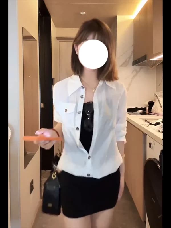 Abito chemisier sexy a maniche lunghe con cintura, modello avvolgente snellente, in fibra di poliestere, protezione UV, casual estivo