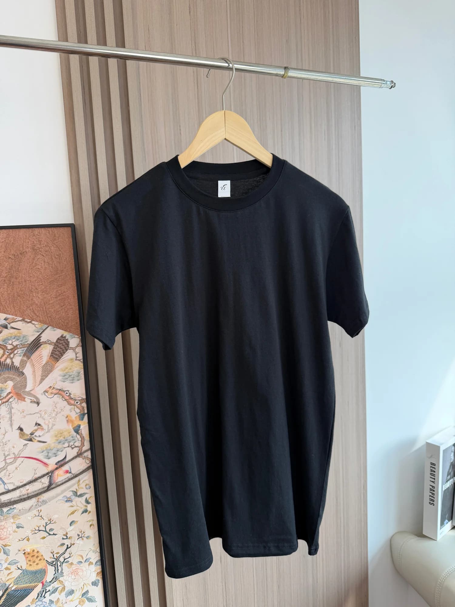 Men's Casual Cotton T-Shirt Breathable round Neck Short Sleeve Basic Comfortable Summer Fashion Loose Fit Plain Color