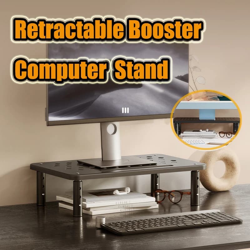 Telescopic desk monitor stand for adjustable computer rack Support for high PC screen Reduce neck tension For office equipment