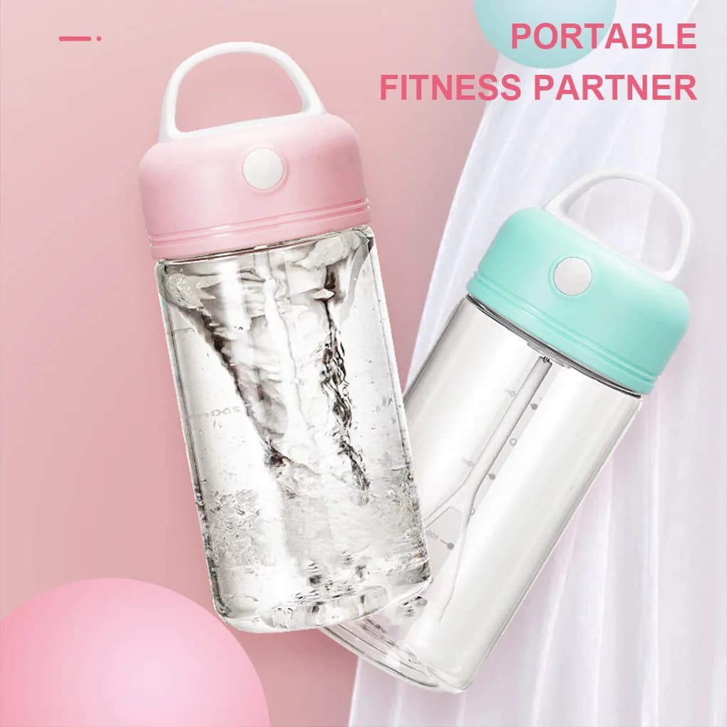 380ML leak proof electric agitation milk mug silent mixing automatic shaker plastic beverage mixer