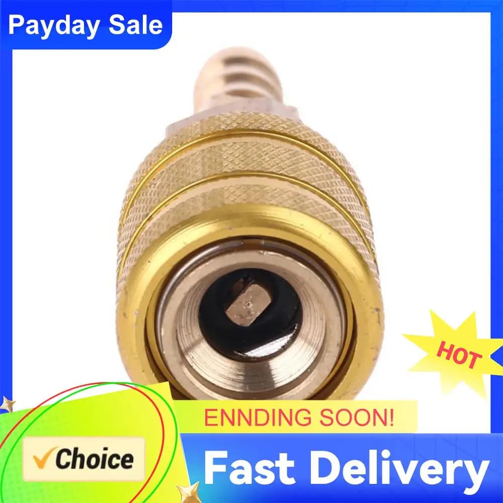 Connettore Gonfiabile da 8mm, Adattatore Portatile per Pompa ad Aria, Connettore Rapido in Ottone per Gonfiaggio Pneumatici di Biciclette, Moto e Auto