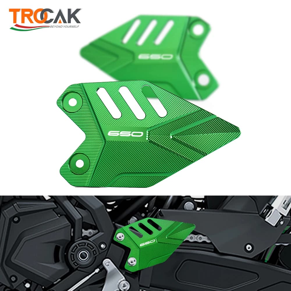Per KAWASAKI Ninja650 Ninja 650 Z650 2017-2023 Poggiapiedi Pedale Anteriore Ala Staffa di Protezione Cilindro del Freno Tacco Piastre di Protezione