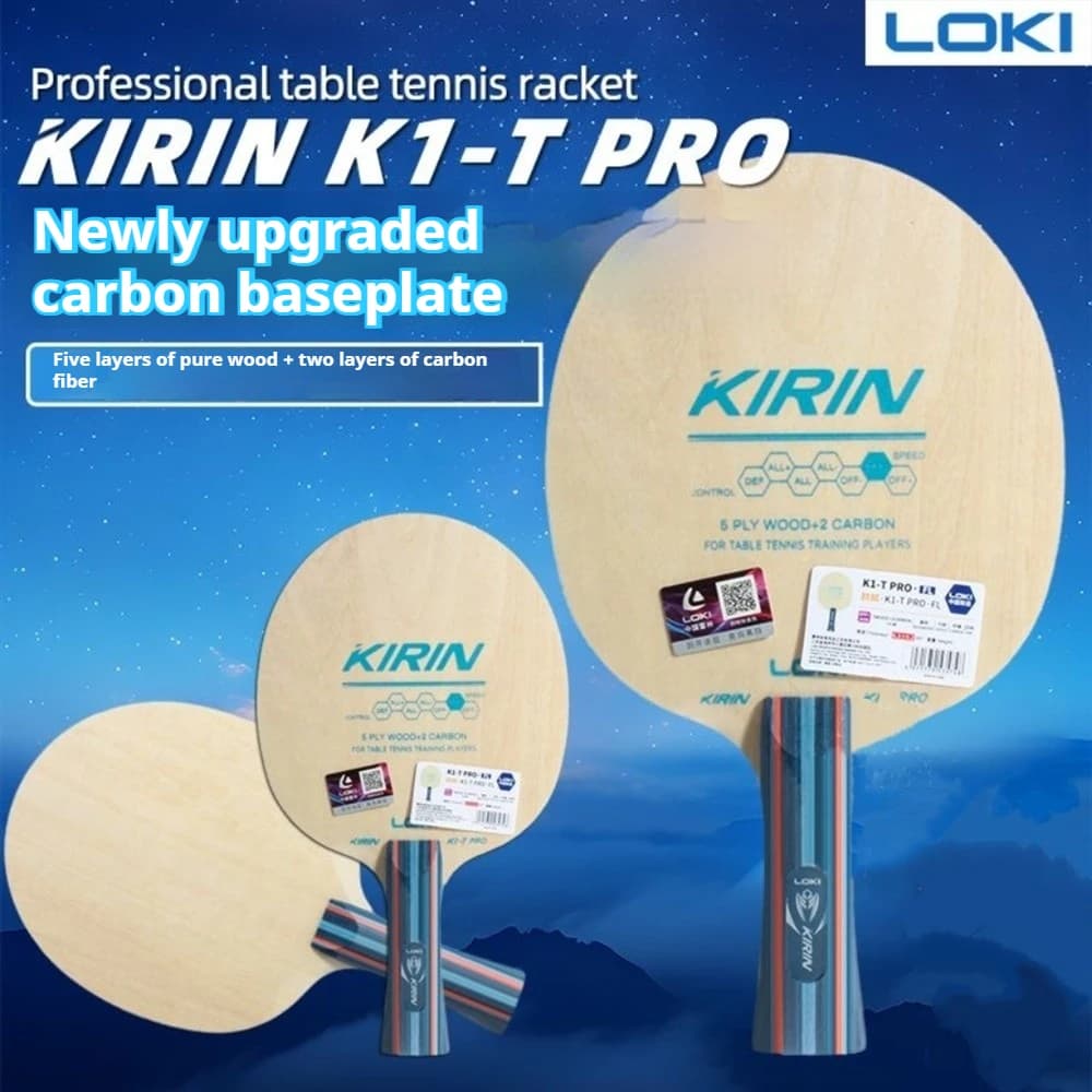 LOKI K1-T PRO Lama da ping pong in carbonio Pagaia da ping pong professionale a 7 strati 2 Racchetta da ping pong in carbonio Penhold/Shakehand
