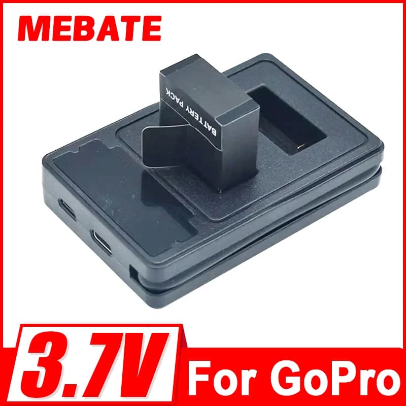 Sostituzione batteria Gopro Hero 3 da 1750 mAh + caricatore USB LED per GoPro HERO 3/3+ GoPro AHDBT-301 AHDBT-201 Action Camera Bateria