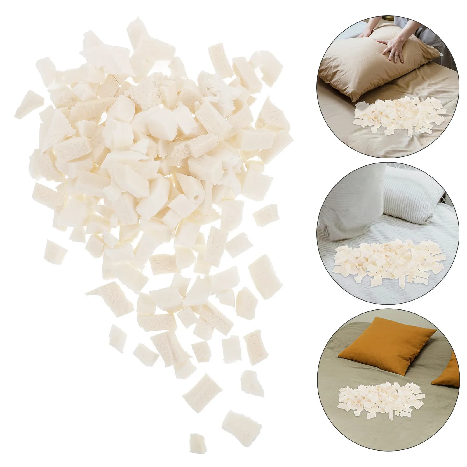 Set di 1 Riempimento Traspirante in Lattice per Pouf, Cuscini, Letti per Cani e Decorazioni - Perline in Lattice Confortevoli