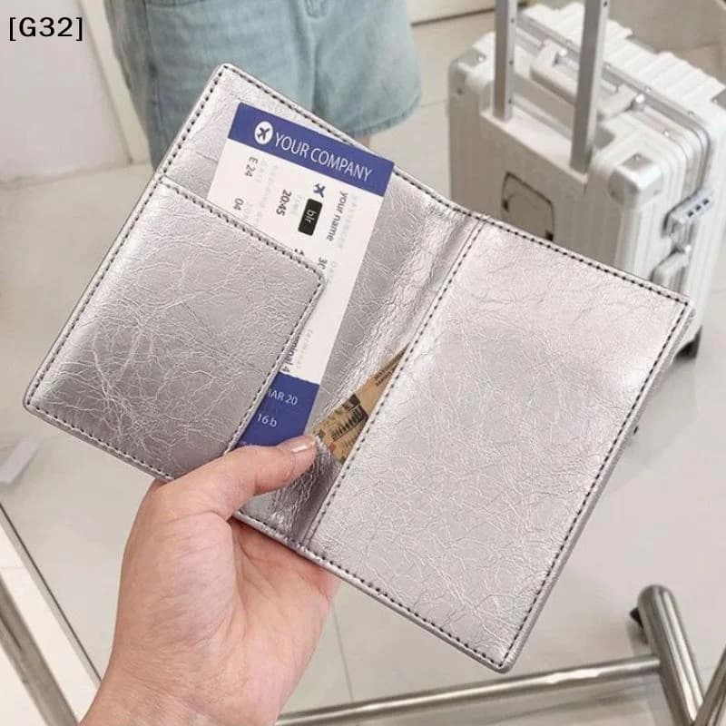 Travel PU Passport Cover Multiple Card Slots Passport Bag Business Ticket Holder Passport Holder Case Travel Accessories[G32]