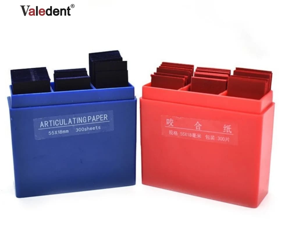 300 Pz/scatola Dentale Blu Articolazione Strisce di Carta Odontoiatria Orale Sbiancamento Dei Denti Materiale Strumento Dentale