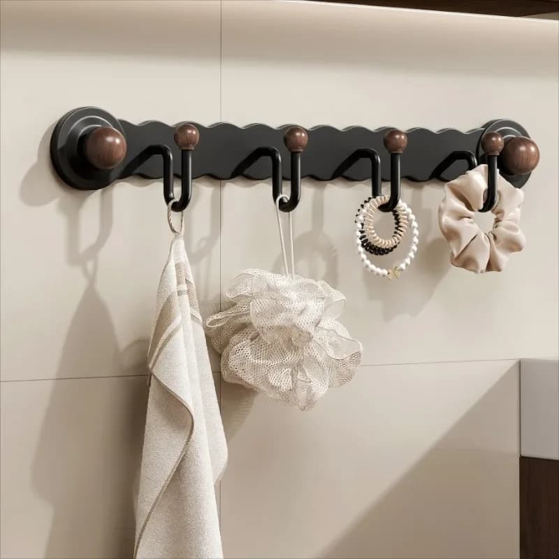Gancio appendiabiti da parete per porta posteriore, stile ventosa, camera da letto, riposo, vestibolo, gancio per riporre abiti a parete senza punzonatura