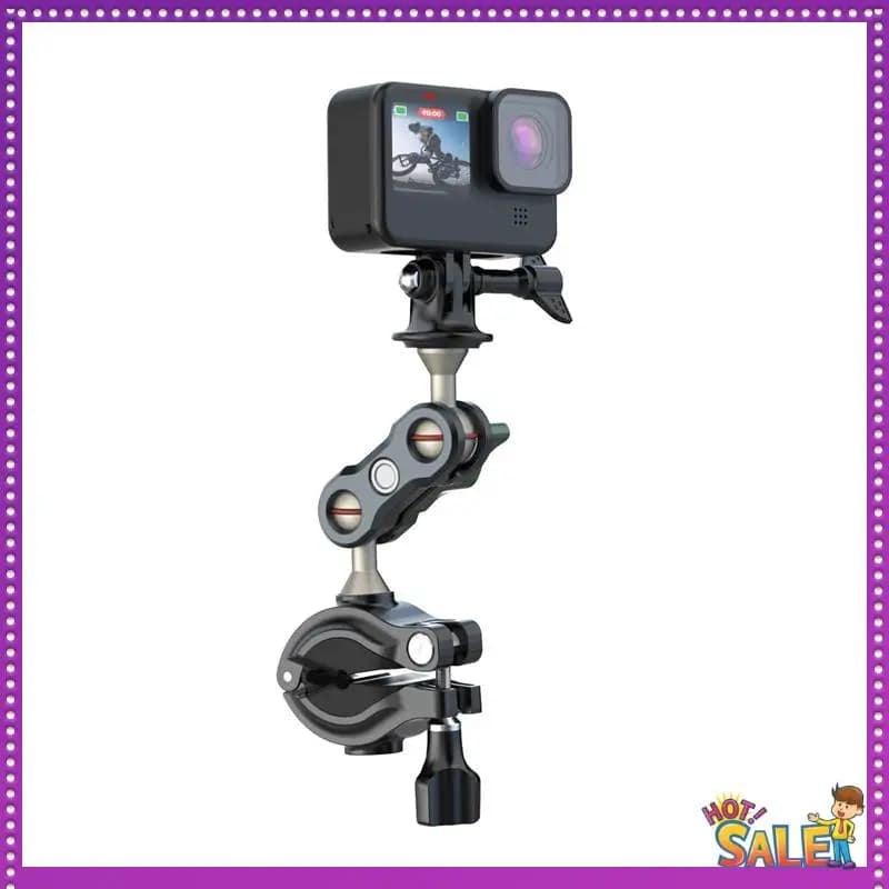 AA87 Bike Brace for Motorcycle Magic Arm with Double Ball Head for Accessories for Action Camera Parts Gopro 12