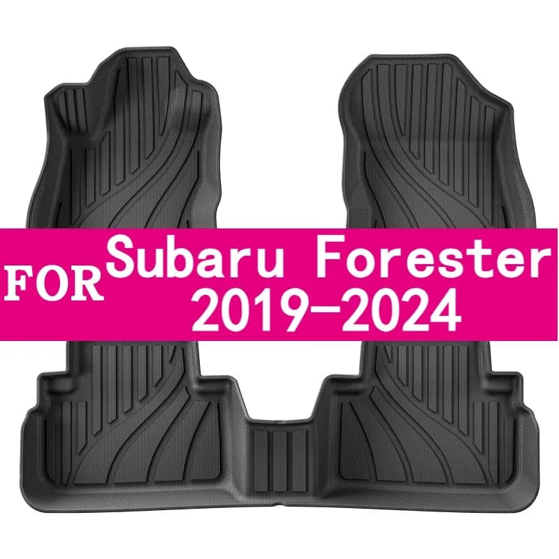Per Subaru Forester 2019-2024 Versione USA Accessori TPE 3D Tappetini per auto Cargo Liner Tronco/Schienale Pad Impermeabile Nero