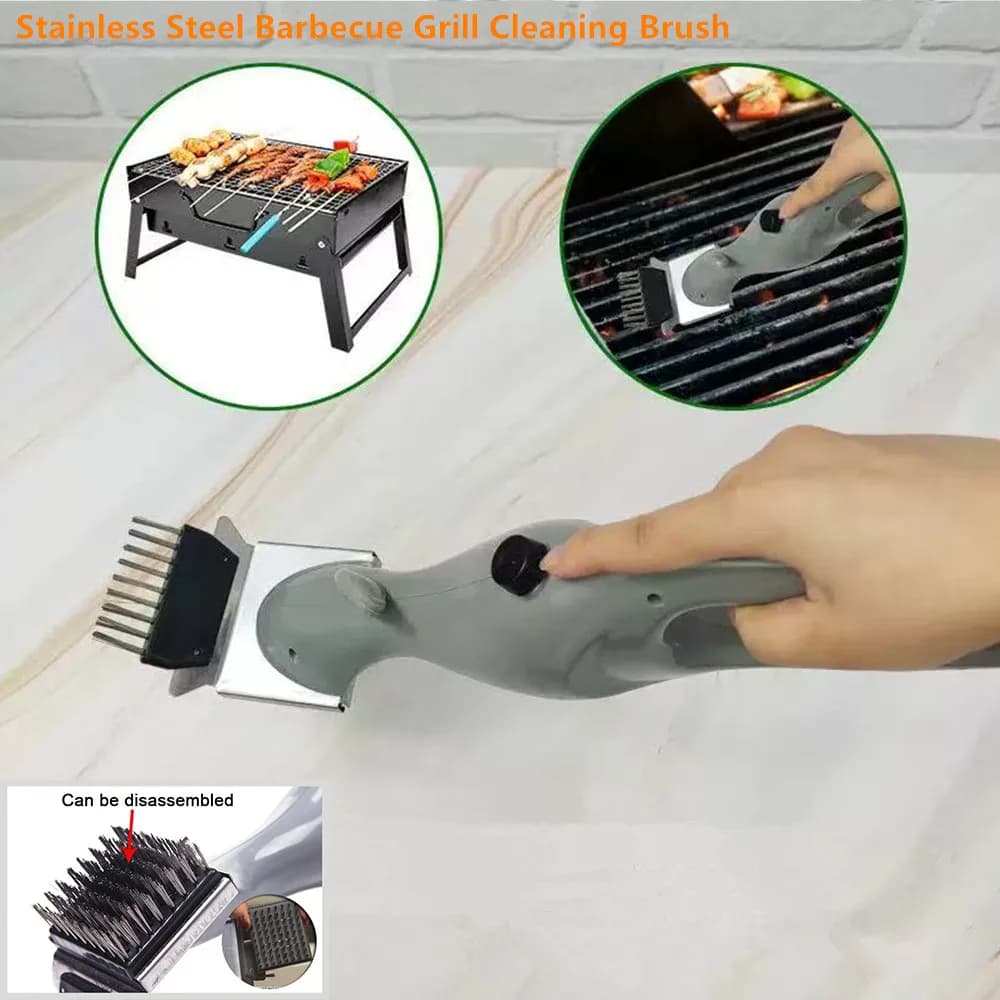 BBQ Grill Brush Outdoor Steam Cleaning Brushes BBQ Cleaner Suitable for Charcoal Scraper Gas Accessories Cook Kitchen Tool Brush