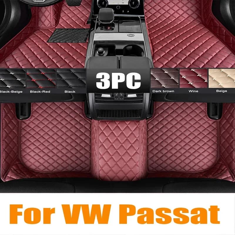Tappetini auto Per VW VW Passat 2011 2012 2013 2014 2015 2016 2017 Rilievi Del Piede Personalizzati Tappeto Copertura Interni automotive trim 0601