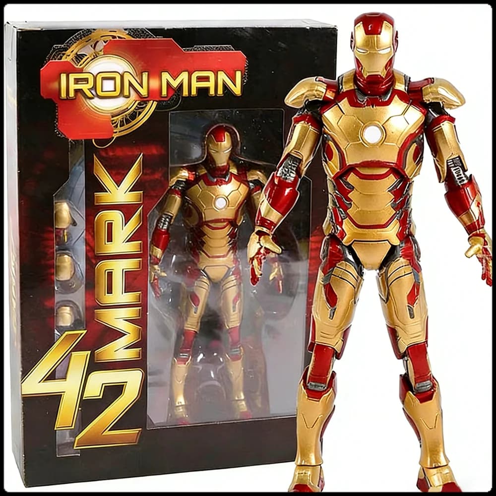 Marvel Iron Man Figure da collezione - Bambole in posa da 6 pollici Mk42 Mk43 Mk21 Mk45 Mk6 Decorazioni da tavolo per i fan