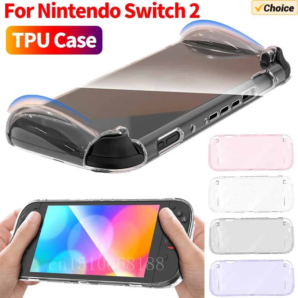 Per Switch 2 2025 Custodia protettiva in silicone TPU trasparente Console di gioco portatile Accessori di copertura protettiva anticaduta